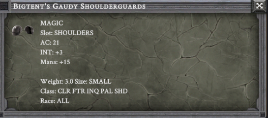 BIGTENT'S GAUDY SHOULDERGUARDS item card
